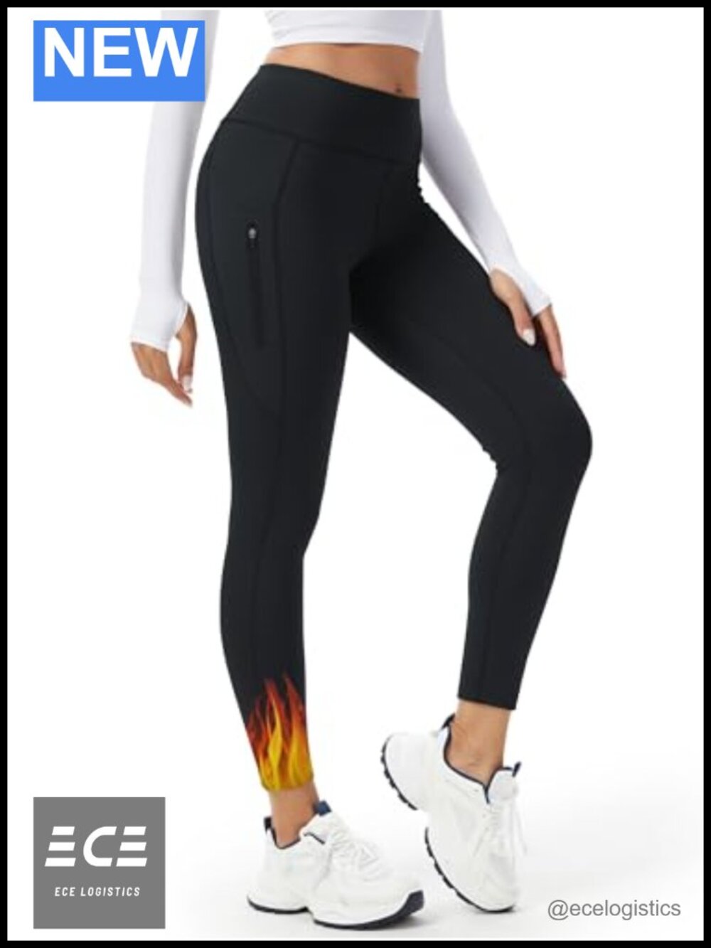 Tall Women's Fleece Lined Thermal Leggings High Waisted Yoga Pants 3 Pockets